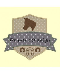 Blason équitation - 2 tailles