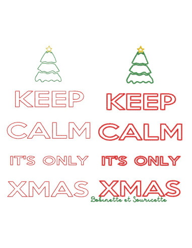 Keep Calm Christmas en Contour