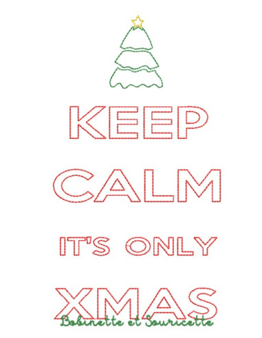 Keep Calm Christmas en Contour