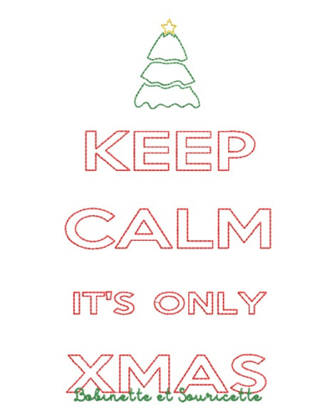 Keep Calm Christmas en Contour