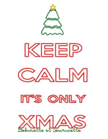 Keep Calm Christmas en Contour