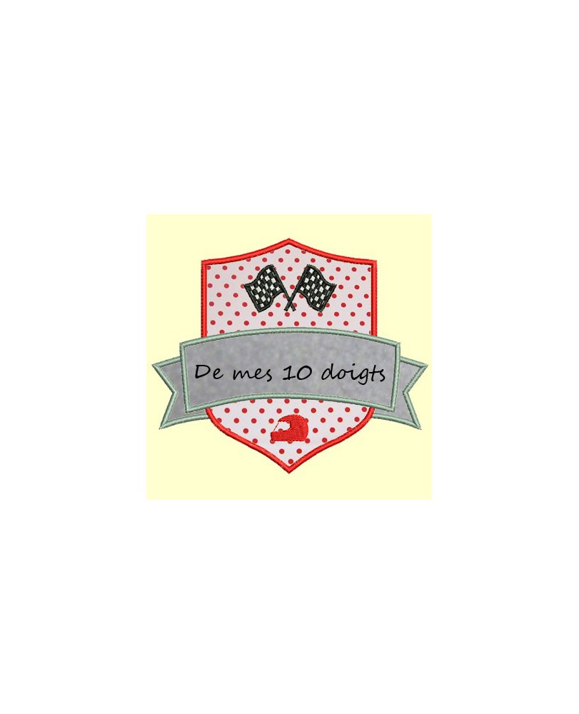 blason Course de voitures - 2 tailles