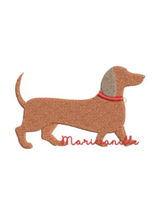 Teckel avec un collier - 2...