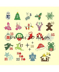 Sachet calendrier de l'Avent tout dans le cadre 2