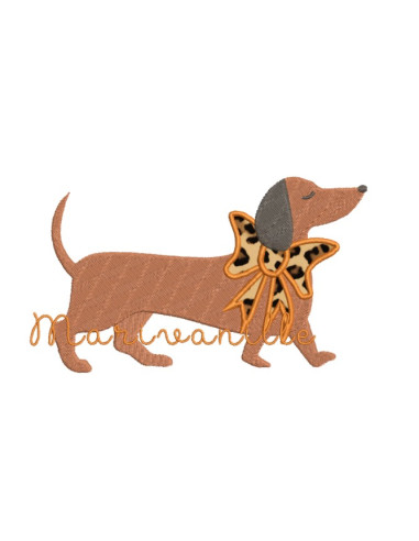 Lot de 4 teckels - 2 tailles