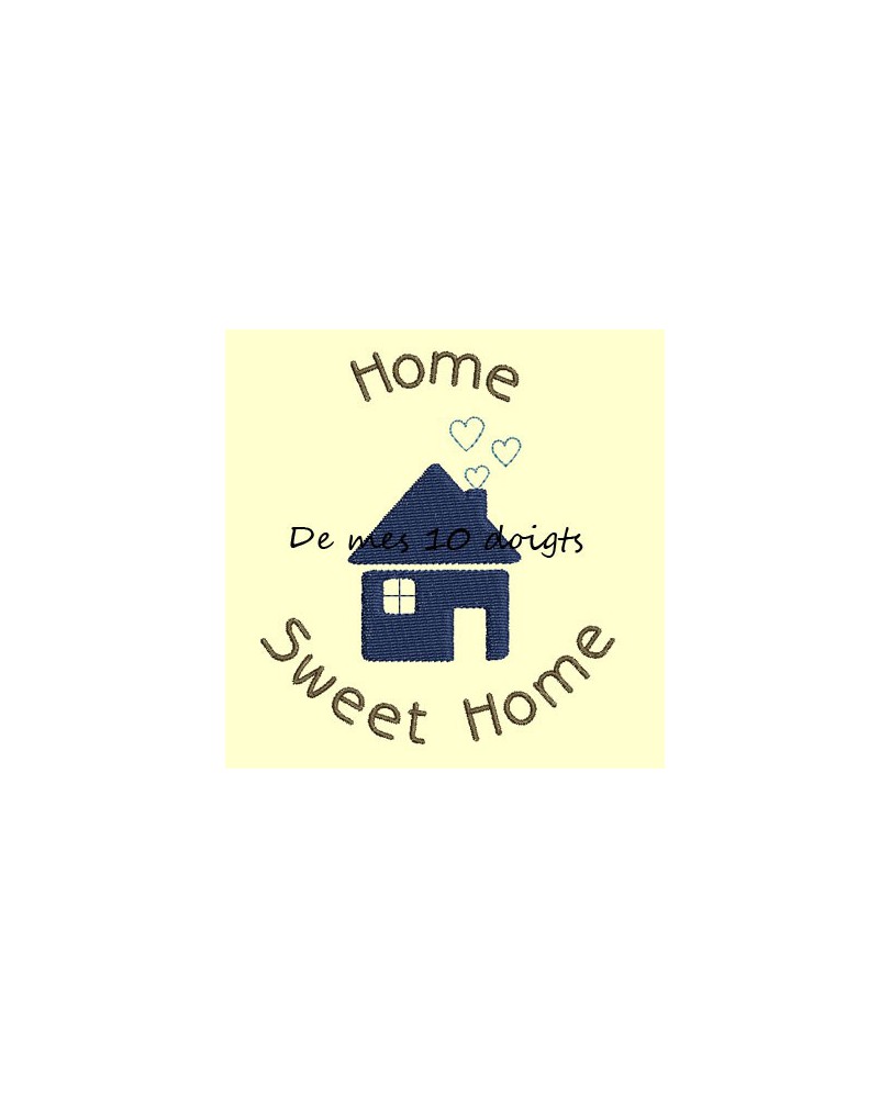 Home Sweet Home silhouette - 9x10cm