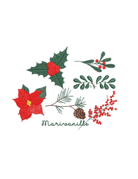 Poinsettia (Noël) - 3 tailles