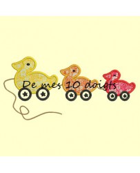 Trios de canetons - 18x8 cm