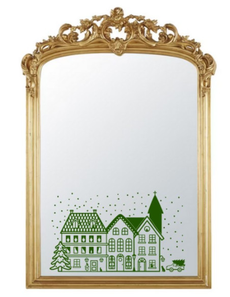 Maisons de Noël, paysage d’hiver  (découpe)