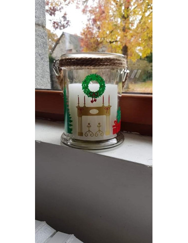 Cheminée de Noël (découpe)