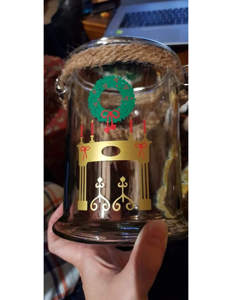 Cheminée de Noël (découpe)