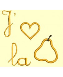 J'aime la poire - Appliqués
