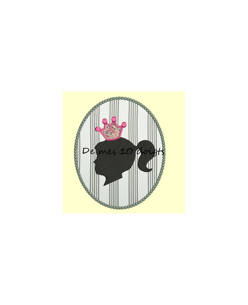 Profil fillette princesse - 2 tailles
