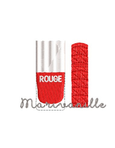 Maquillage, vernis à ongles et rouge...