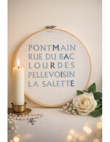 Lourdes - Apparitions Mariales 20x18 cm