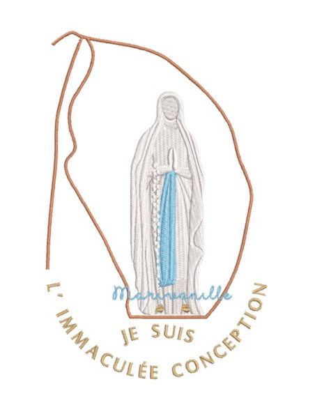 Notre Dame de Lourdes et grotte - 2 versions