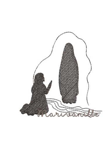 Vierge de Lourdes, et Sainte...