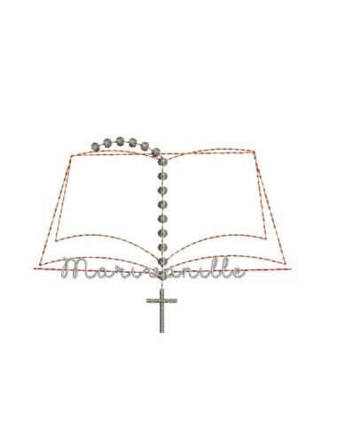 Missel et chapelet 10x7,5 cm