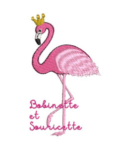 Flamant rose couronné - 4...