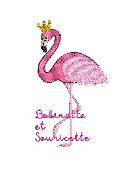Flamant rose couronné - 4 tailles