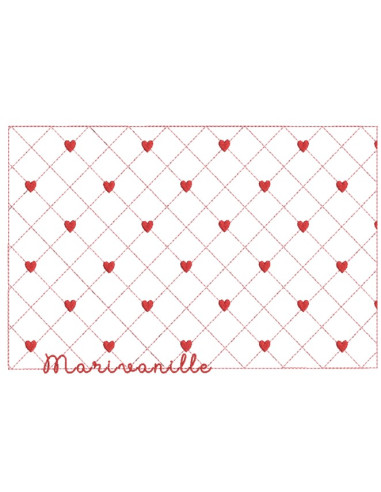 Matelassage coeurs avec ou sans...