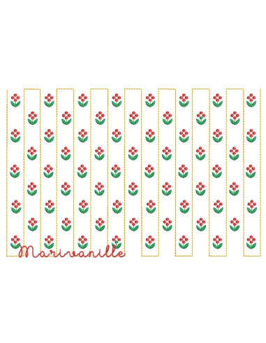 Matelassage fleurs avec ou sans...