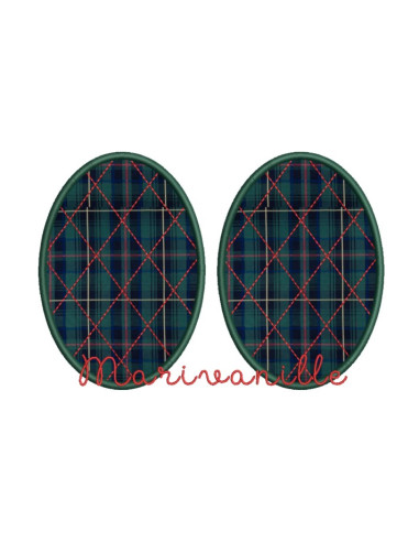 Coudières en appliqué matelassées