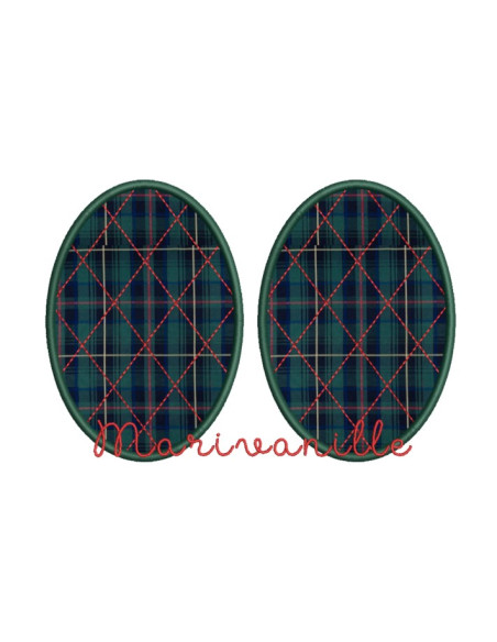 Coudières en appliqué matelassées