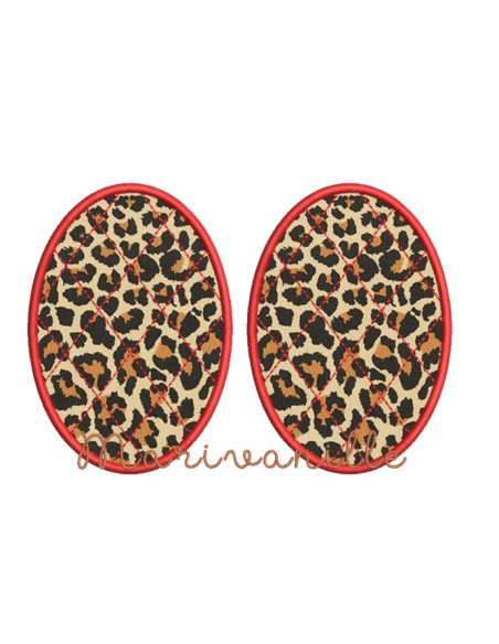 Coudières en appliqué matelassées