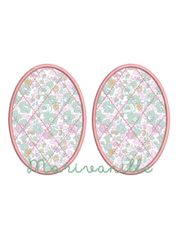 Coudières en appliqué matelassées