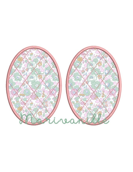 Coudières en appliqué matelassées