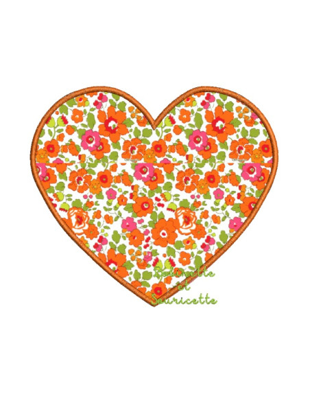 Coeur en appliqué - 12 tailles