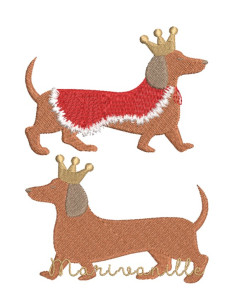 Teckel couronné avec ou...