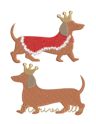 Teckel couronné avec ou sans cape - 3...