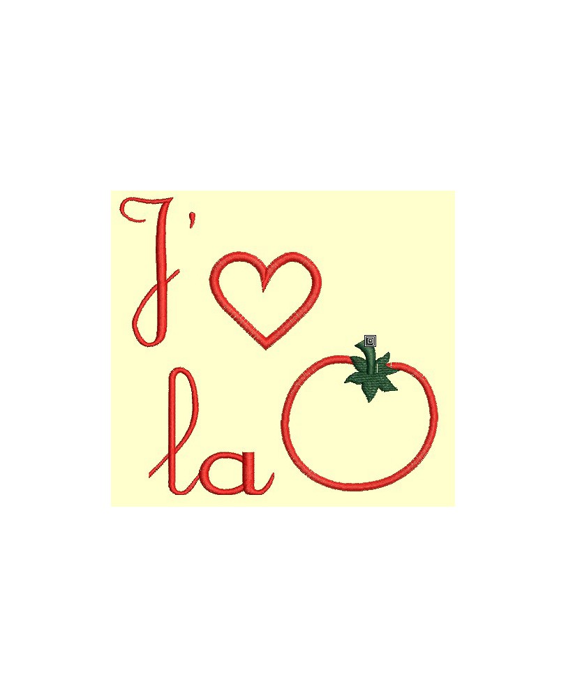 J'aime la tomate - Appliqués