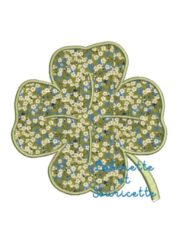Trefle à 4 feuilles en appliqué - 5...