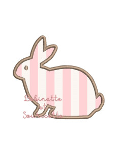 Lapin assis en appliqué...