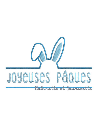 Lapin Joyeuses Pâques - 6 tailles
