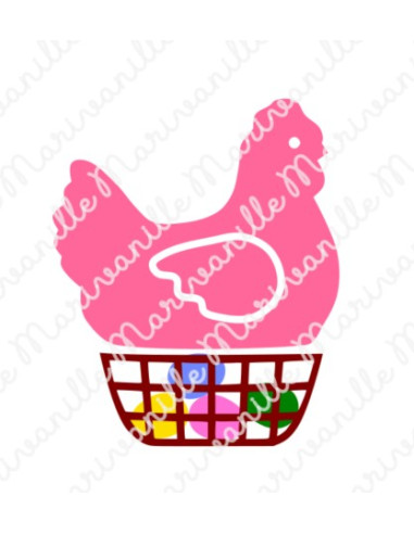 Poule de Pâques (découpe)