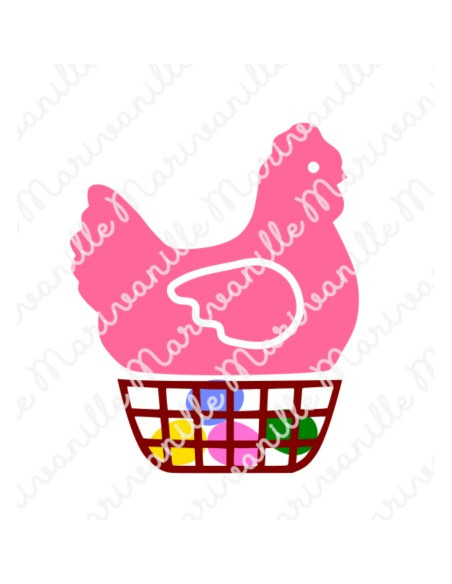 Poule de Pâques (découpe)