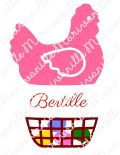 Poule de Pâques (découpe) 2