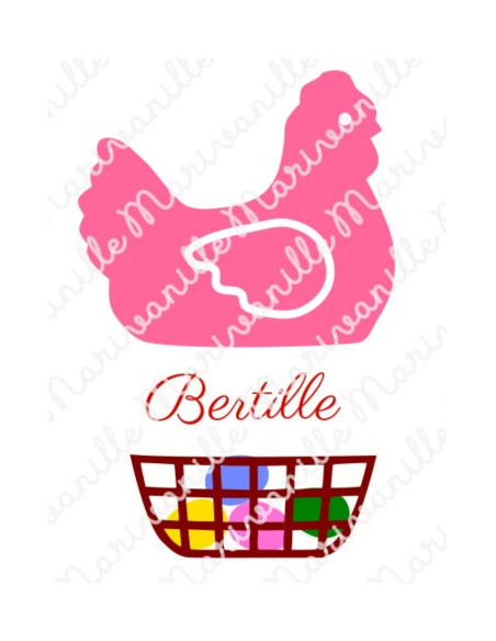 Poule de Pâques (découpe)