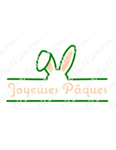 Joyeuses Pâques (découpe)