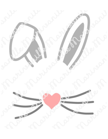 Tête de lapin de Pâques (découpe)