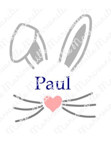 Tête de lapin de Pâques (découpe)