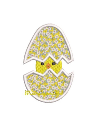 Poussin dans sa coquille - 2 versions