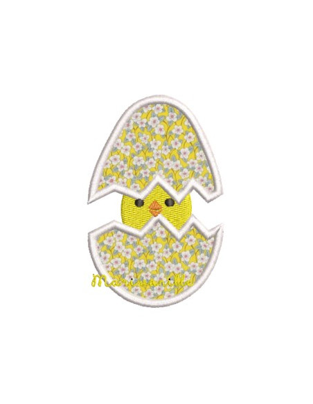 Poussin dans sa coquille - 2 versions