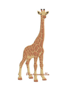 Girafe et son écharpe