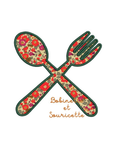 Couverts en appliqué