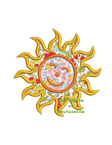 Soleil en appliqué